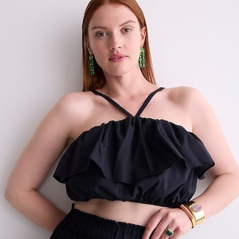J.Crew Ruffle Halter Top - XS - Picture 3 of 4
